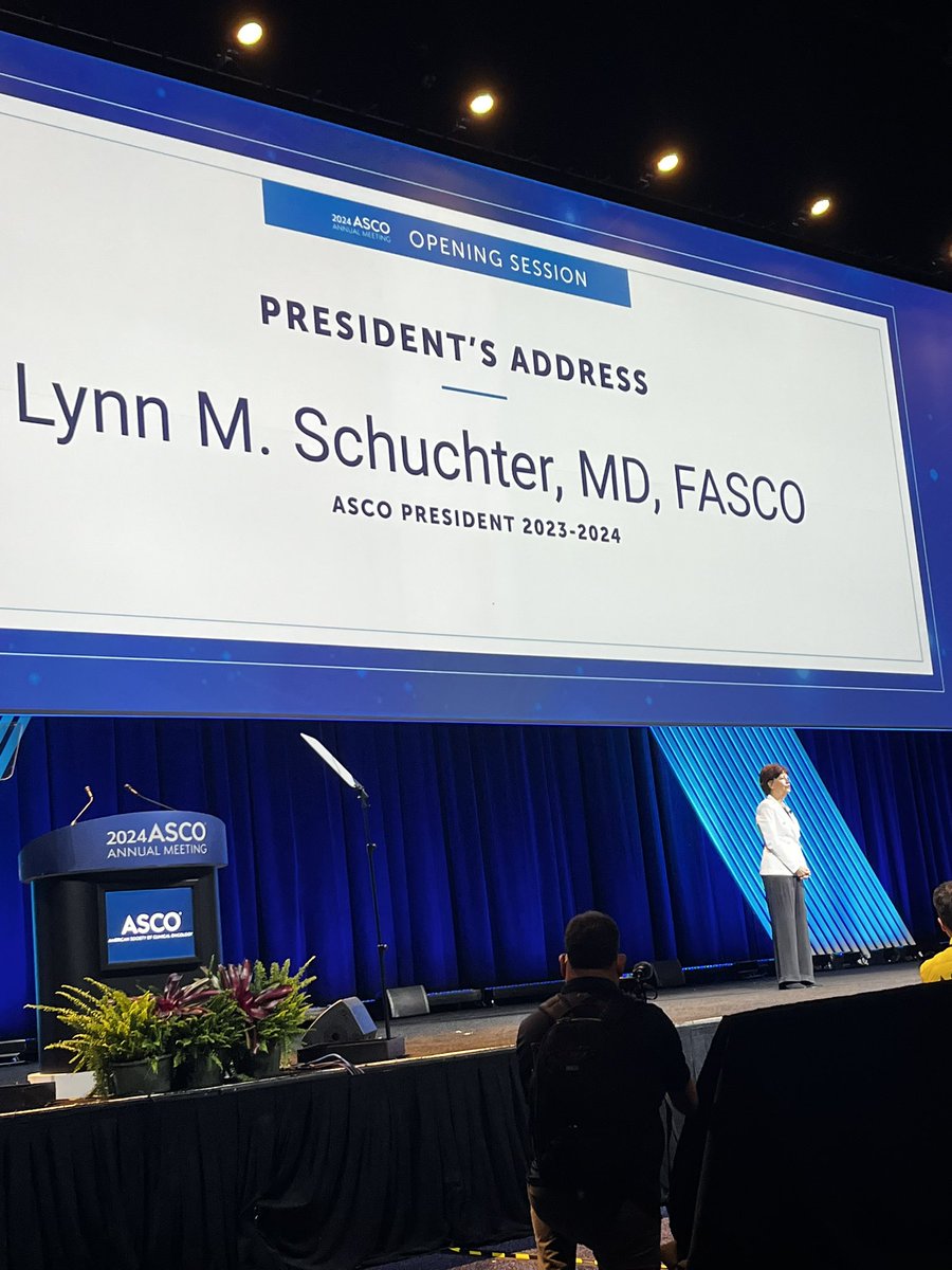 Hail to the chief! We are so proud of <a href="/lynn_schuchter/">Lynn Schuchter</a> for delivering a moving President’s Address on Art and Science of Oncology at the <a href="/ASCO/">ASCO</a> opening session.