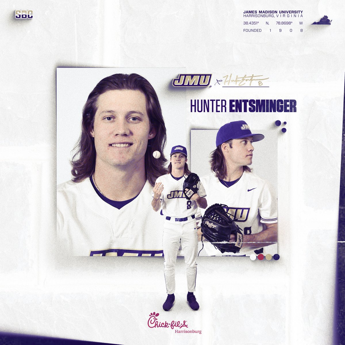 JMUBaseball's tweet photo. M5 | Three up and three down for Entsminger as he is up to a career-high five innings.

#GoDukes https://t.co/og65w2wtRP