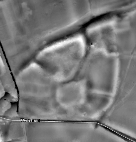 Rather striking collection of earthworks in Glynde, Sussex. If I've found the right reference they're largely undated with some 19th century farm remains mixed in: 

Chances are I haven't found the right reference, but neat all the same!

thekeep.info/collections/ge…