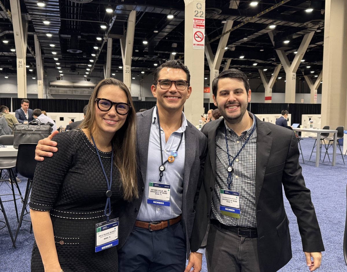 Antonio Ocejo (@ja_ocejo) on Twitter photo Can’t tell you how proud I am of these two 🤩. They’re also applying for fellowship this cycle! PD/APDs watch out for these amazing candidates from <a href="/UmJmhIMRes/">University of Miami Internal Medicine Residency</a>!! <a href="/dan_morgen/">Dan Morgenstern, MD, MSc</a> <a href="/assalazar87/">Ana S. Salazar, MD, MPHS</a> 🇲🇽🇬🇹
<a href="/HemOncFellows/">Hem-Onc Fellows Network</a> <a href="/SylvesterCancer/">Sylvester Comprehensive Cancer Center</a> <a href="/HemOncMiami/">Miami Hematology Oncology Program Director</a> #ASCO24 Can’t tell you how proud I am of these two 🤩. They’re also applying for fellowship this cycle! PD/APDs watch out for these amazing candidates from <a href="/UmJmhIMRes/">University of Miami Internal Medicine Residency</a>!! <a href="/dan_morgen/">Dan Morgenstern, MD, MSc</a> <a href="/assalazar87/">Ana S. Salazar, MD, MPHS</a> 🇲🇽🇬🇹
<a href="/HemOncFellows/">Hem-Onc Fellows Network</a> <a href="/SylvesterCancer/">Sylvester Comprehensive Cancer Center</a> <a href="/HemOncMiami/">Miami Hematology Oncology Program Director</a> #ASCO24