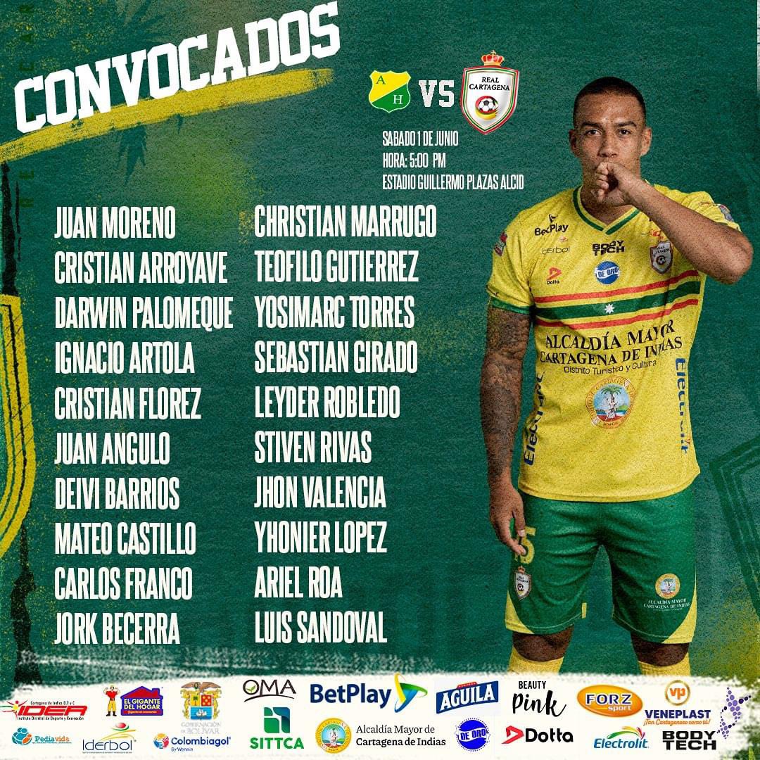 RinconHeroico's tweet photo. CONVOCADOS PARA GANAR LOS 3 PUNTOS EN NEIVA, VAMOS REAL CARTAGENA!!! VAMOS POR EL CUMPLEAÑOS DE CARTAGENA https://t.co/rJZhze25XA