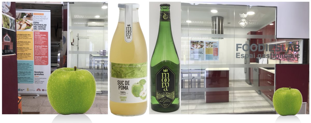 alacartemenus's tweet photo. Hoy nos lo hemos pasado bomba hablando de sidras en mi primera sesión en el FoodiesLab del Mercat del Centre de Sant Joan Despí.
Hemos cerrado la sesión con un aperitivo muy sidrero y el zumo de manzana y la sidra de #Mooma
#formar #aprender #disfrutar #catar https://t.co/k1ctxa9mlu