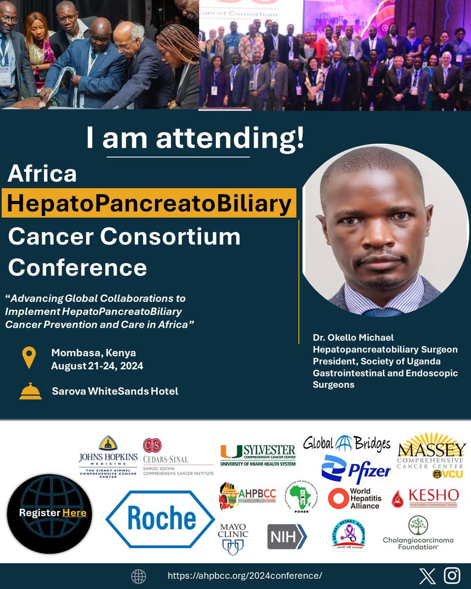 Will be part of this great event to advance HPB cancer prevention and care in Africa through strategic collaborations and networks.