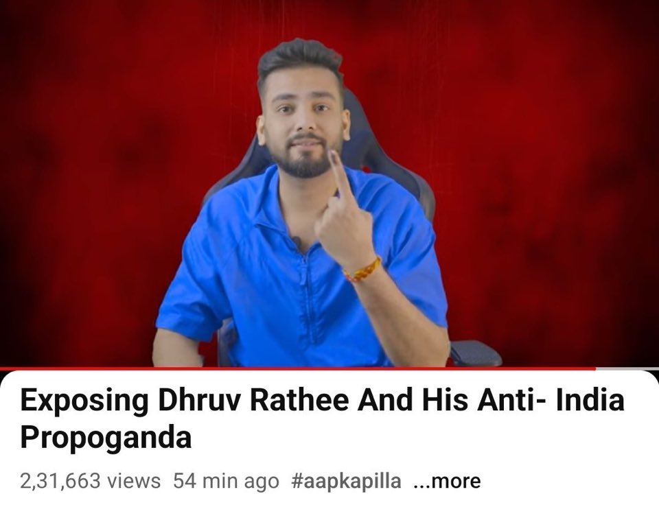 Man #ElvishYadav has outdone himself this time, this is the best ever Expose/Roast video of his career imo !!

Reason why ? 
Here are the bullet points explaining why this is his best ever work :

☆ Quashed the claims of Dhruv Rathe being “Neutral” #AapKaPilla 

☆ Exposed