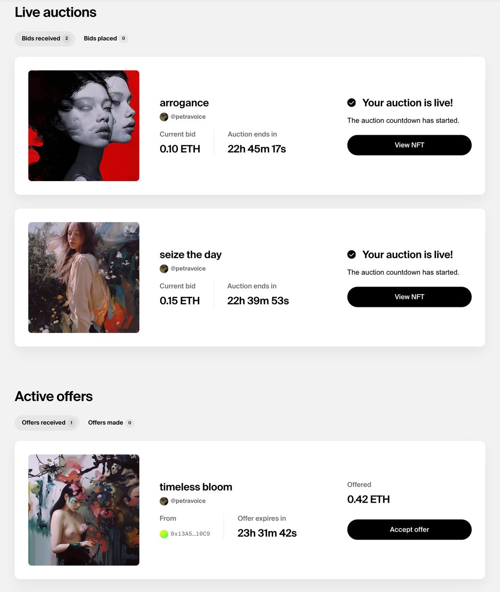 petravoice's tweet photo. I received a huge amount of support from the community 🫂

and thank you, unnamed collector for placing bids at my AI art, you made my day ✨

gn to everyone ♥️ https://t.co/LEt1mZP4di