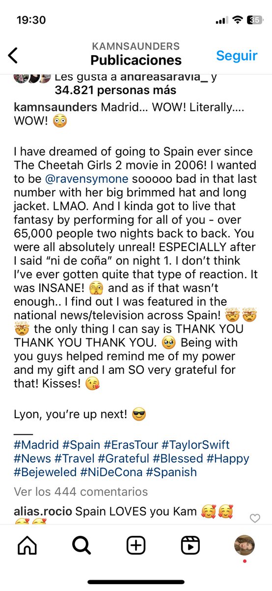 Lo que escribió de otros países// lo que escribió de España