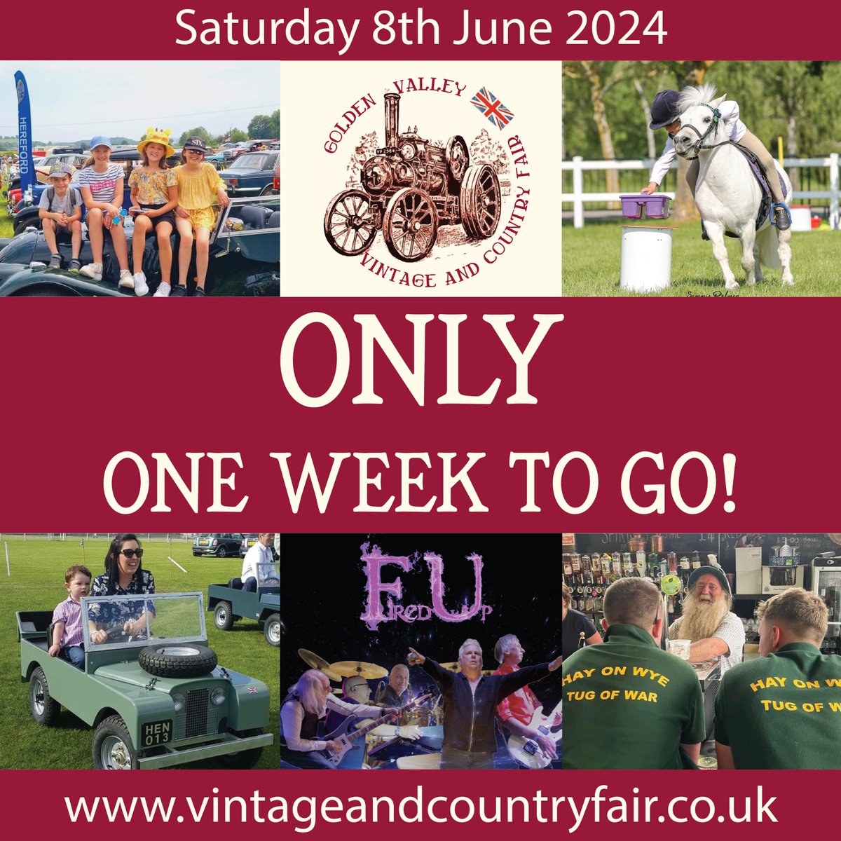 GoldenValleyVi1's tweet photo. Wow it's nearly here!!!!!! Don't forget to join us next Saturday 8th June at Gwatkin Cider. A day out not to be missed. There is something for absolutely everyone at the Golden Valley Vintage and Country Fair. All followed by live music late into the night! https://t.co/4pJRd8MOux