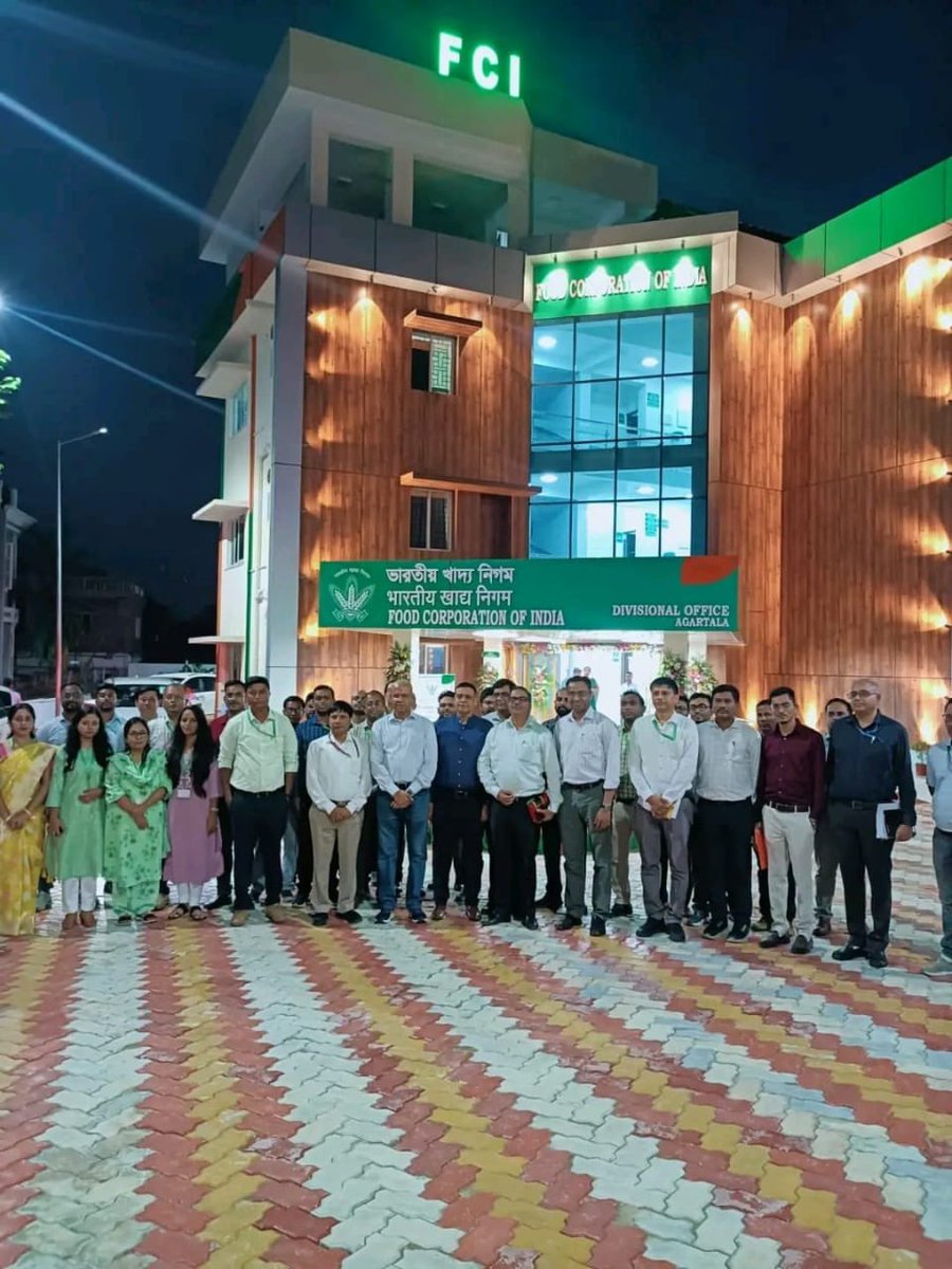 On 01.06.2024, CMD FCI, Shri Ashok K K Meena, IAS inaugurated a newly constructed Divisional Office Building of Food Corporation of India at Agartala.