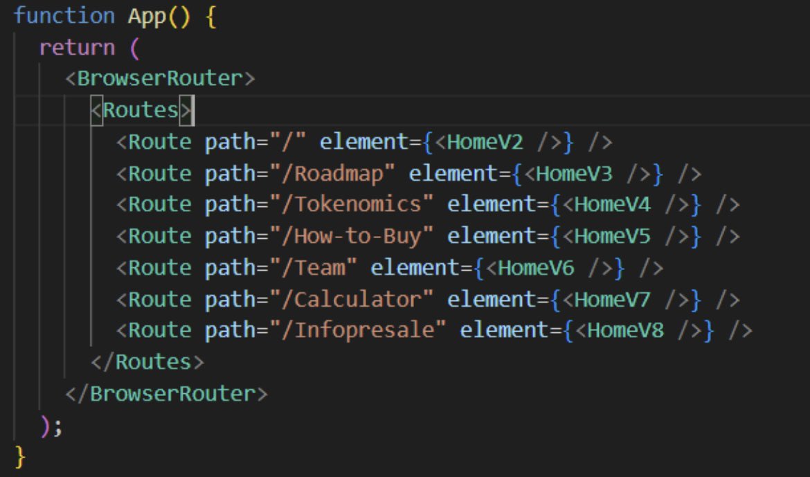 TomySPG's tweet photo. BrowserRouter is finish @SPenguinCoin
✅✅✅
#SpenguinCoin #Workinprogress #crypto #ethereum #javascript #html #development https://t.co/qKOrUy5tyQ