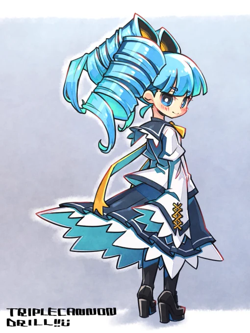 過去絵描きなおしシリーズ三連キャノンドリルお嬢様#創作 