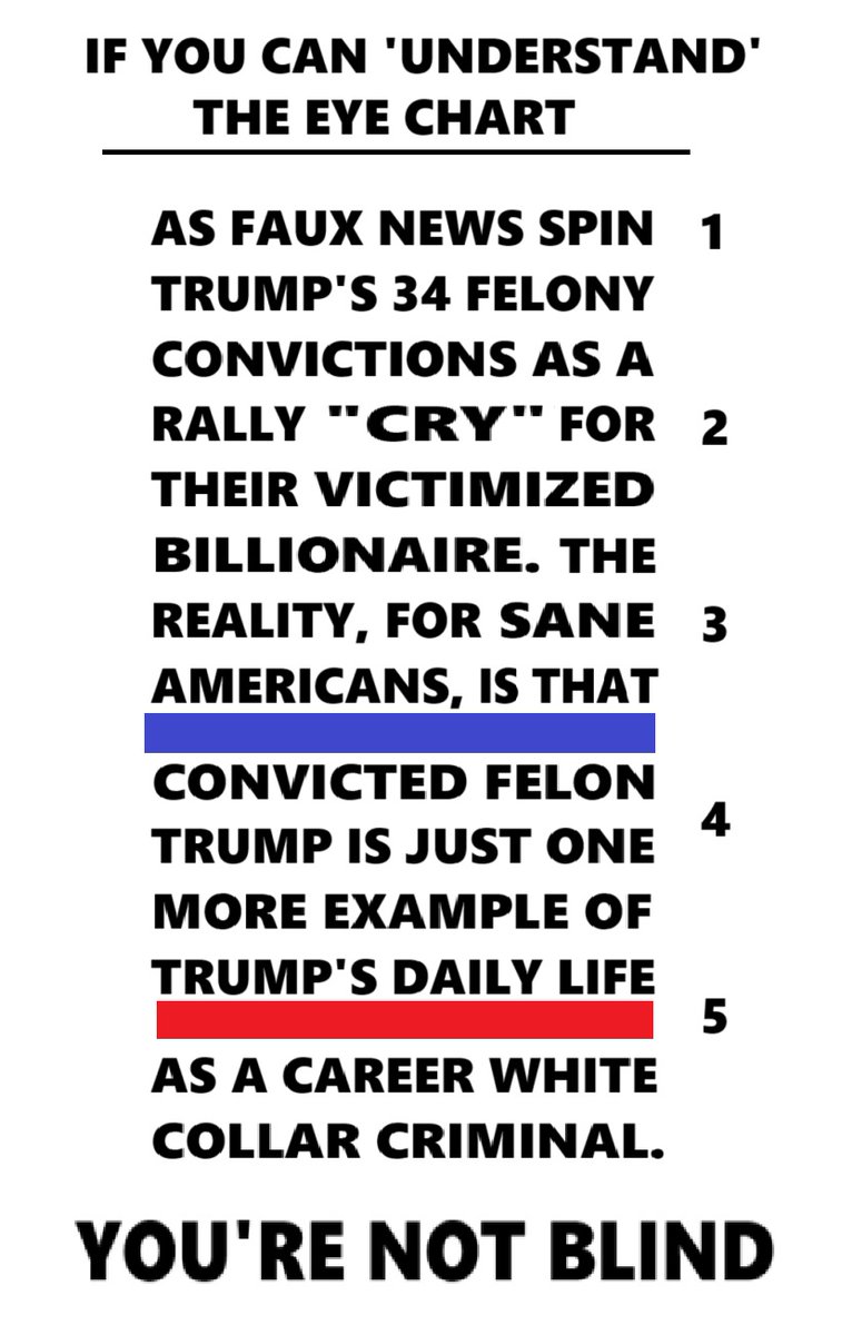 Florenc39933400's tweet image. If you can read (and understand) the #EyeChart: You&apos;re NOT blind.