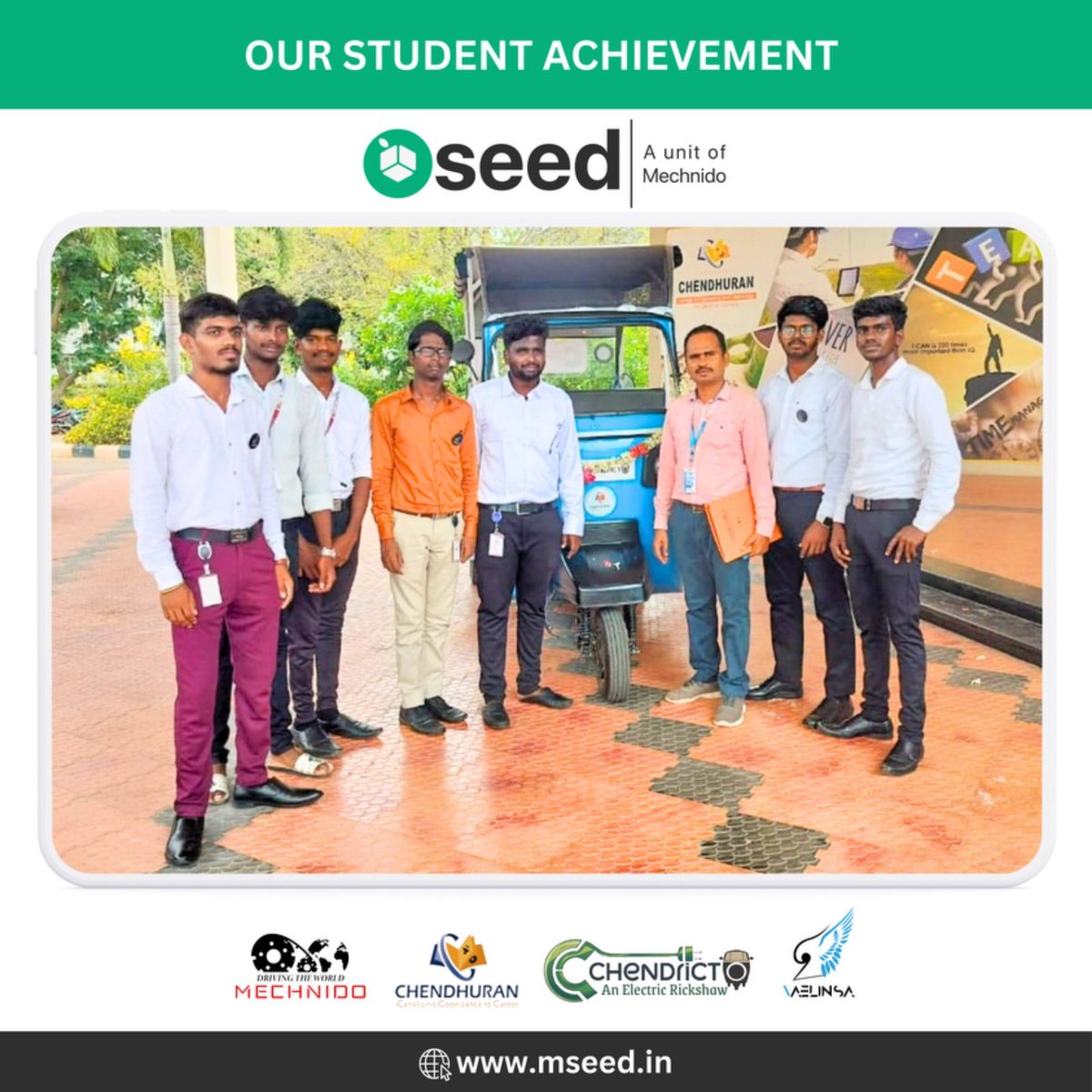 vaelinsa's tweet photo. "Pioneering Green Solutions: The Birth of Chendricto

Celebrate this achievement and our commitment to a greener future!

#Innovation #Sustainability #EdTech #ElectricAuto #EngineeringExcellence #Chendhuran College #futureEngineers
#3dprinting https://t.co/VjzoR64HoG