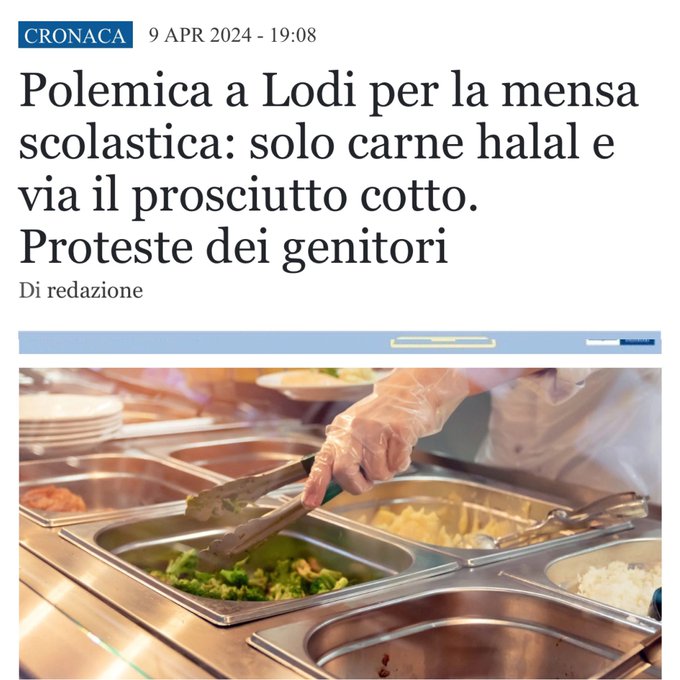 Questa me l&rsquo;ero persa;  l&rsquo;amministrazione comunale a guida Pd&nbsp;di Lodi ha deciso di togliere il prosciutto