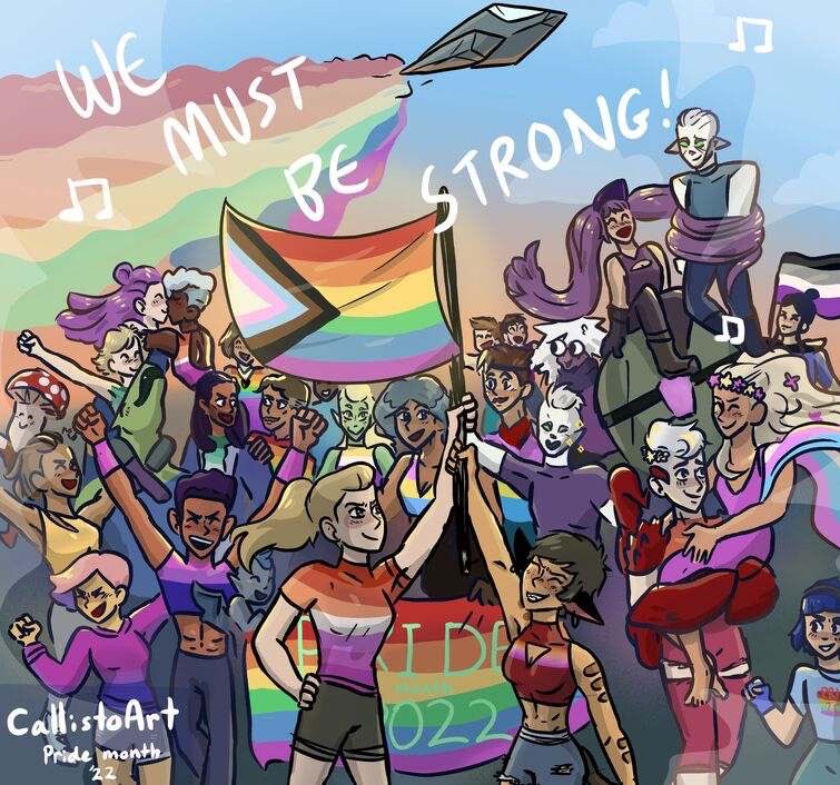heyadoracast's tweet photo. Happy Pride! 
(Art by CallistoArt) https://t.co/Wp1mXfoAZz