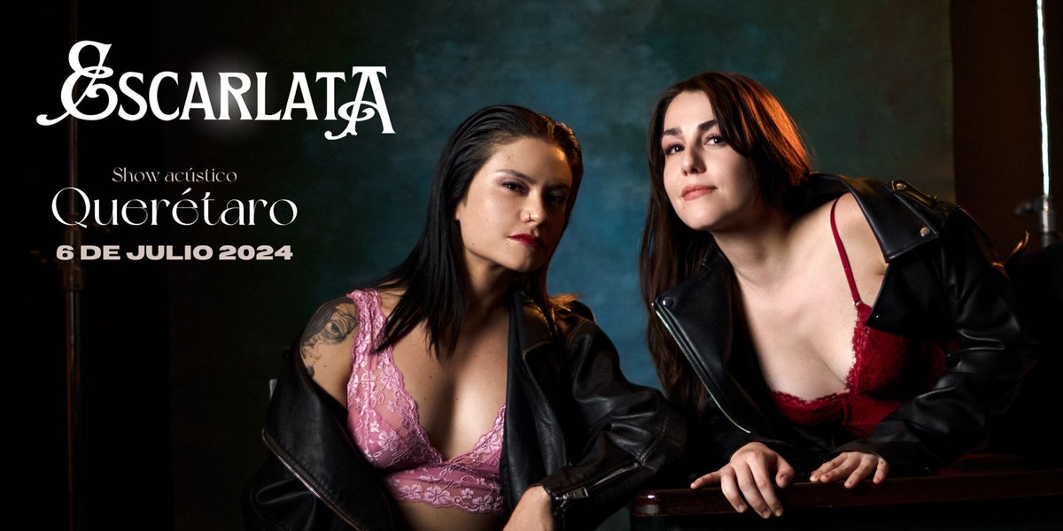 ¡Bolero en Querétaro!

06 JUL | 21 h | Show Acústico
Escarlata
Pedra de El Caserio (Querétaro)

Info:
t.ly/7Qlfd

¡Que viva el Bolero!

#música #concierto #queretaro #qro #cultura #cartelera #cartelerabolero #bolero #boleromx #vivaelbolero #boleronews

<a href="/EscarlataMU/">Escarlata</a>