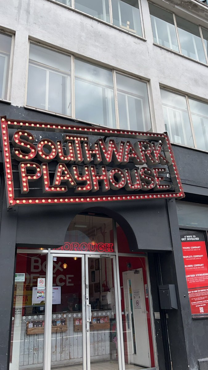 JamesRScott94's tweet image. Today’s matinee performance. A world premiere run. 

Directed by Mark Bell (The Play That Goes Wrong; one of my favourite plays) and described in the synopsis as “A parody of jukebox musicals. Grease meets Squid Game.” 

Going in blind. #FunAtTheBeach 🎭 @swkplay