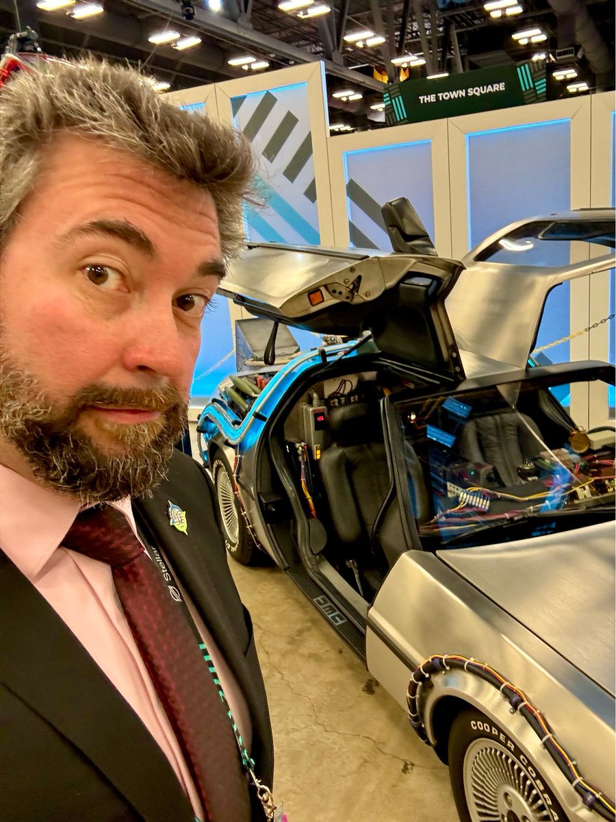 FlarePointCP's tweet photo. Good times at Consensus. Thought finding the DeLorean was serendipitous after our speaking engagement being called, “Back to the Future”.
 
Finally heading home after two weeks of conventions. https://t.co/hMsY98cwva