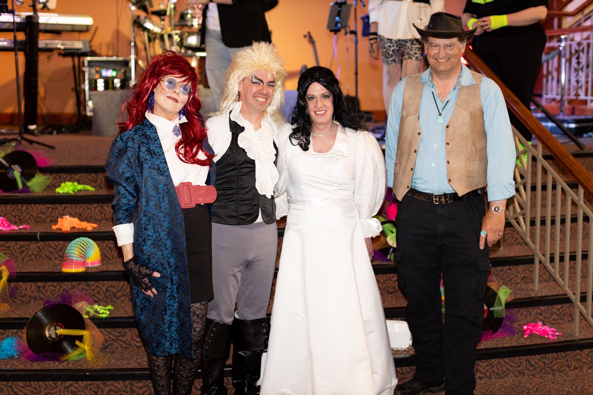 "Rockin' 80s Soirée" on May 15. Several guests sang with the 8EEZ Band. There was also a silent auction, yummy food by Al A Chelle catering, photo booth, and dancing. More photos and info: osucedarcity.blogspot.com/2024/05/thanks…