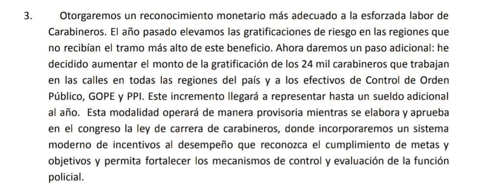 #CuentaPública 🔵 Mejores condiciones y carrera para quienes velan por la seguridad del país es un buen anuncio que saludamos. Pero, ¿Qué pasa con la salud? ¿No somos igualmente importantes? 

Pdte. <a href="/GabrielBoric/">Gabriel Boric Font</a>: 200 mil trabajadores/as de la salud esperan carrera funcionaria.