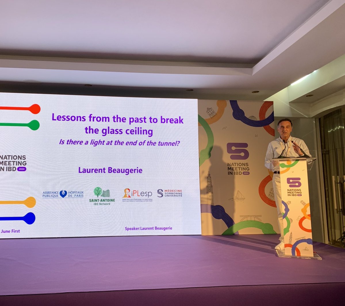 Inspiring final talk at #5NationIBD from Laurent Beaugerie ⁦<a href="/LBeaugerie/">Laurent Beaugerie</a>⁩ ⁦<a href="/PGetaid/">GETAID</a>⁩ ⁦<a href="/GEDII_IBD/">GEDII</a>⁩ ⁦<a href="/IGIBD1/">IGIBD</a>⁩ ⁦<a href="/geteccu/">GETECCU</a>⁩ ⁦<a href="/IGIS_ibd/">IGIS</a>⁩