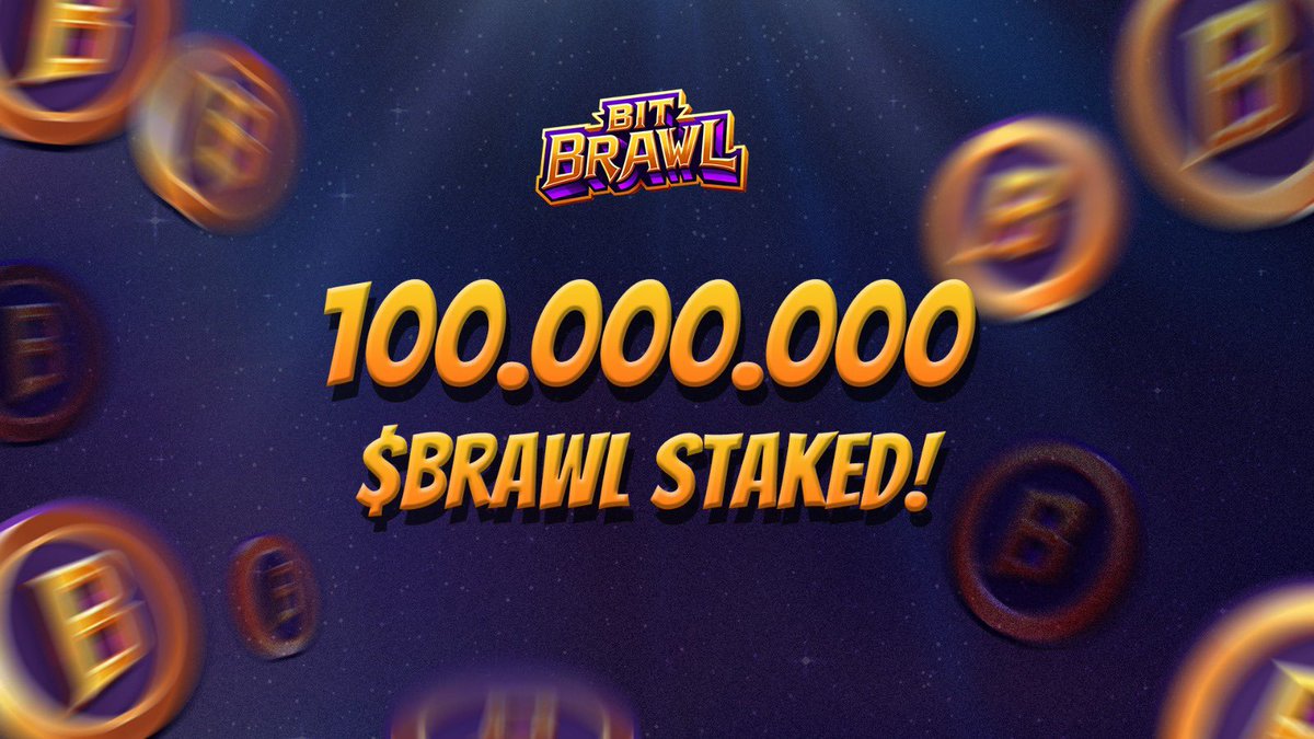 brawlailayer's tweet photo. Over 100.000.000 $BRAWL staked!

Stake your $BRAWL for 30 to 365 days and earn up to 5X Pool Rewards!

Stake your tokens here👇🏻
https://t.co/S6UaqwOr5Z https://t.co/uvlPdyWD4c