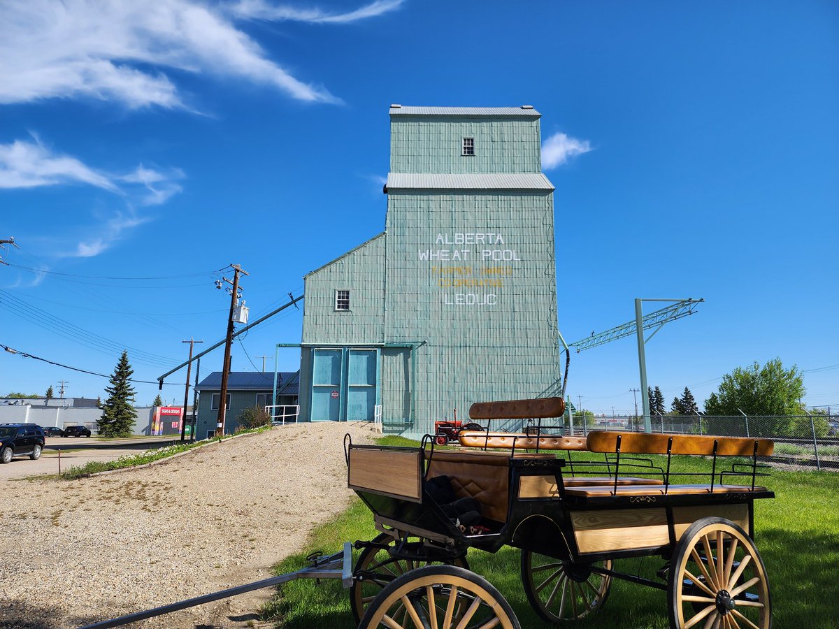 We are open 10am to 4pm! 
While visiting #Leduc, come for a tour.
#BlackGoldRodeo #MainStreetLeduc #Downtown #GrainElevatorMuseum