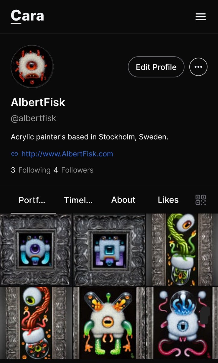 AlbertFisk's tweet photo. Let's see if this Cara app works out. It seems cool so far. https://t.co/zjKW1N48vv