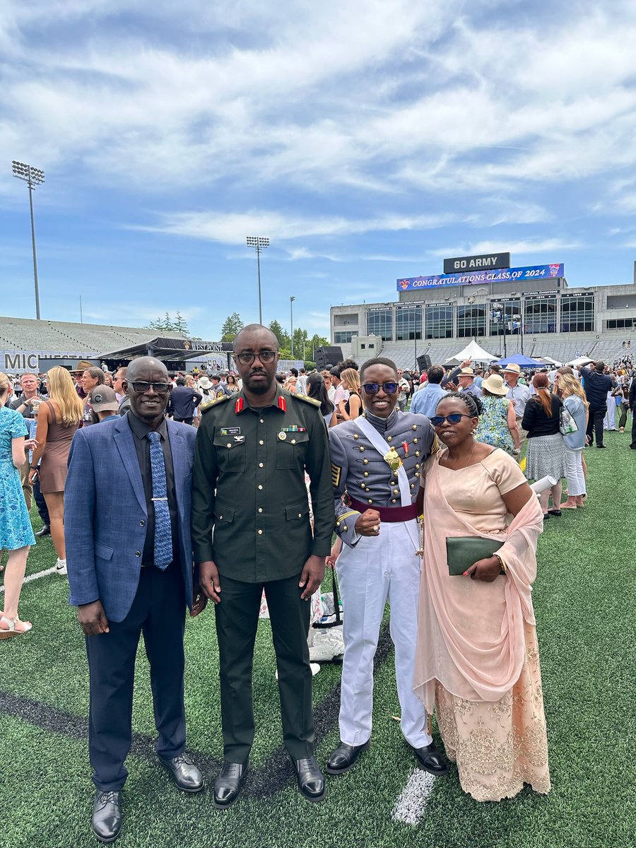 On 25th and 30th May 2024 respectively RDF officer cadets graduated from the US military academies ( West Point and Airforce Academy Colorado, USA).The ceremony was graced with the presence of Col R. Bazatoha, the Defense Attaché in US, officer cadets' family members and friends