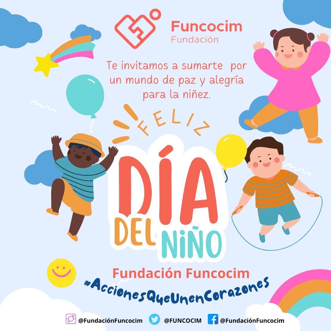 Día Internacional de la Niñez 🗣️. Desde #FundaciónFuncocim ratificamos nuestro compromiso y accionar con la niñez 🗣️ 
#AccionesQueUnenCorazones  <a href="/unicefecuador/">UNICEF Ecuador</a> <a href="/NinezJuventudEc/">Movimiento Por la Niñez y Juventud #Ecuador</a>