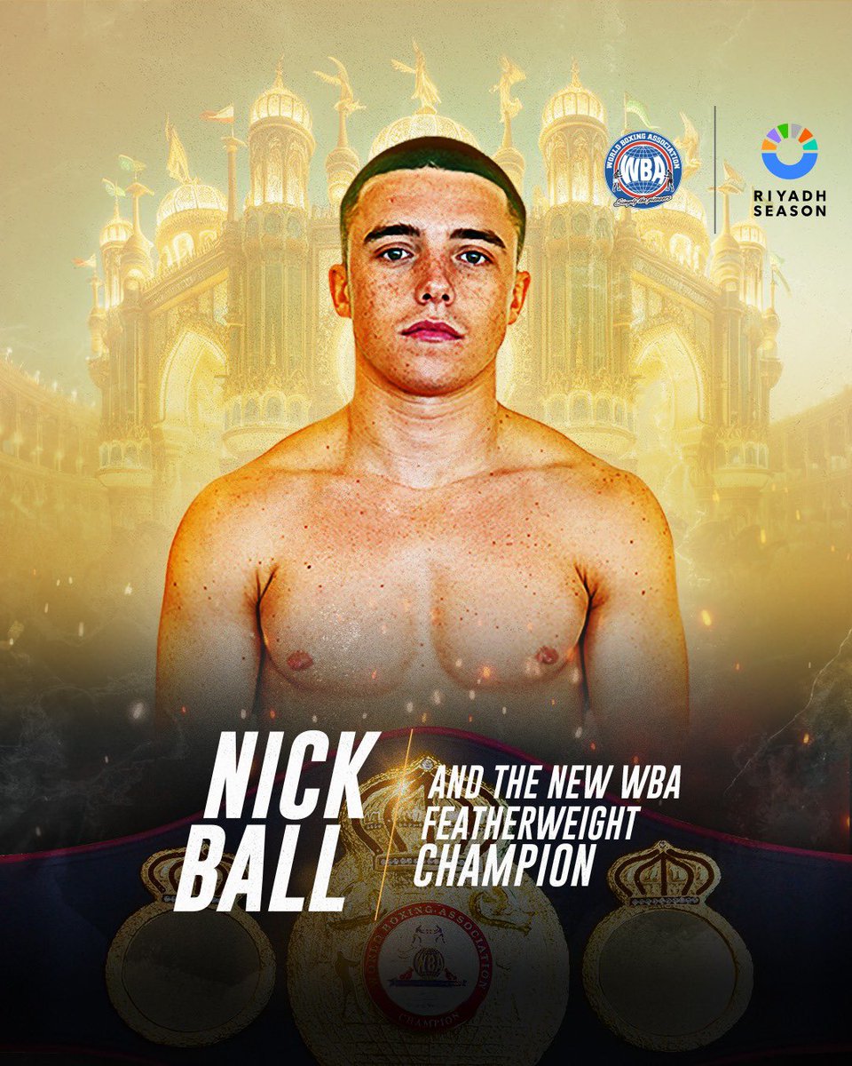 Nick Ball beats Raymond Ford by SD. Congratulations 🔥🥊 

#AndTheNew WBA Featherweight Champion <a href="/nick_ball97/">Nick ball</a> 🥊🔥 

Team Queensberry 2-0 Team Matchroom

#Boxing  #Boxeo  #WBA  #WBABoxing  #RiydhSeason
