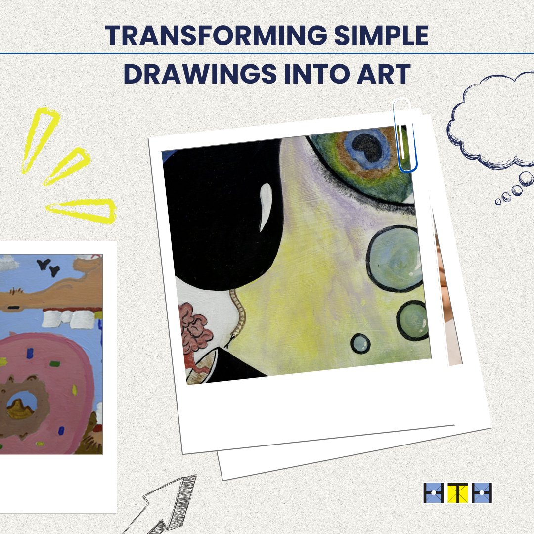 High Tech High North County 9th graders embarked on a creative journey in the Doodle Daydream Project, transforming simple doodles into vibrant works of art through hands-on techniques and digital tools.

Link : hightechhigh.org/project/doodle…