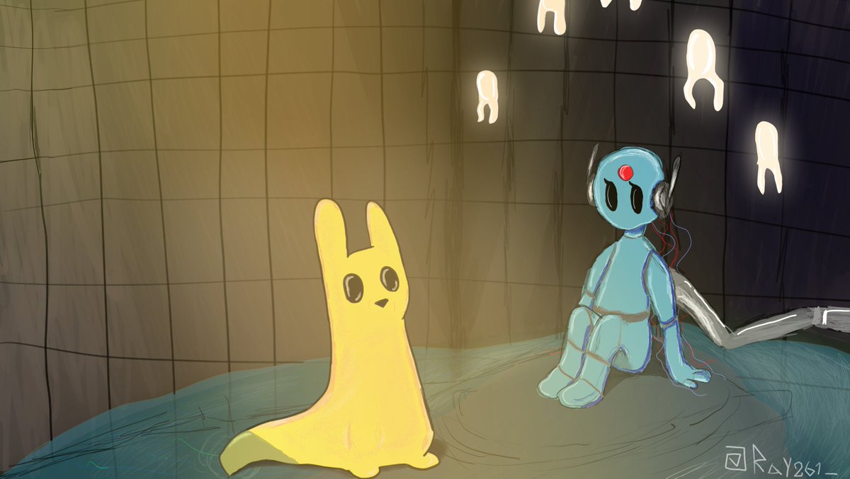 Ray261_'s tweet image. First time drawing moon, I'm happy with how it turned out!

#Rainworld