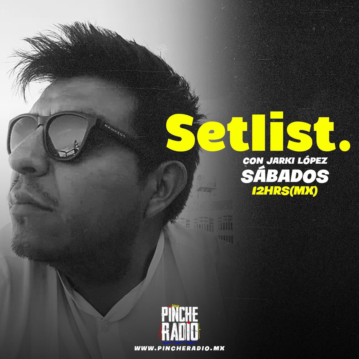 #ESTRENO
Hoy 12hrs⏰ En Vivo

No te pierdas el #Setlist  con Jarki López el programa que revive los mejores momentos de tus conciertos favoritos en  pincheradio.mx

Descarga la APP Gratuita📲
Disponible para
iPhone apple.co/3AWuuJI
Android bit.ly/3tLWKj