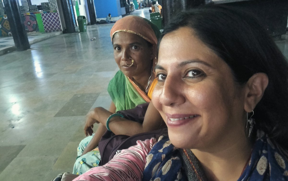 TabeenahAnjum's tweet photo. While everyone is busy scrolling their mobile screens & checking the exit polls. Away from the flashy mobile lights & TV noise, I met this middle aged couple at a bus station here in Rajasthan. 

Heera Nanema & her husband belong to Adivasi community in Banswara. Both work as daily wage labourers in Udaipur, 200 kms from their hometown. 

We got talking. The conversation started with the heat wave and meandered towards the Lok Sabha elections. Both were proud that they missed one day of their work and returned to their hometown to cast their votes in Khushalgarh ( Nathpura village).

I didn't ask them, who did they vote for? But I couldn't resist asking them, why did they vote ?

1. Unemployment : They fear that all the hardwork they are doing to educate their children, should repay.

2. Inflation:  Whatever little they are earning away from their home, is not enough to feed a family of five. 

3. Future of their children: They were proud that their daughter was a given a scooty under the welfare scheme, as she got 80 percent in XII boards but equally concerned for her higher studies & job opportunities.

4. Inclusivity: The pain of discrimination is deep. All they want id an equal treatment and respect in the country , they are living in. 

5. Development:  They want concrete roads, as they are forced to walk many kilometres , after the last stop where the bus stops. 

6. Basic Amenities : As a morning chore Heera carries pitchers of water everyday from a local tube well to her house. In her absence her daughter manages the water supply at home. But she wants a change. A change, that allows her children to study for long , instead of spending time in to get a basic amenity --water. 

We parted our ways, with goodbyes, smiles and a hope. 

I hope her vote is counted and she gets everything , she voted for. 

#LokSabhapolls #ElectionResults
