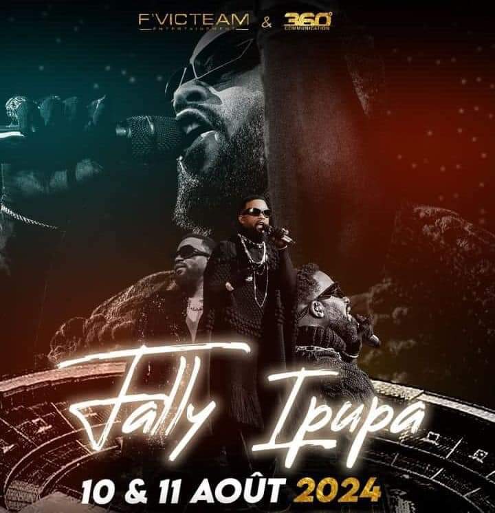 Mélomanes de la bonne musique 

Fally ipupa01
Rendez vous le 10 et 11 Aoùt  2024

Mayday
Mal accompagné 
Alliance 
Delarenta
Lady
Sciences fiction 
Etc 

Stade martyrs