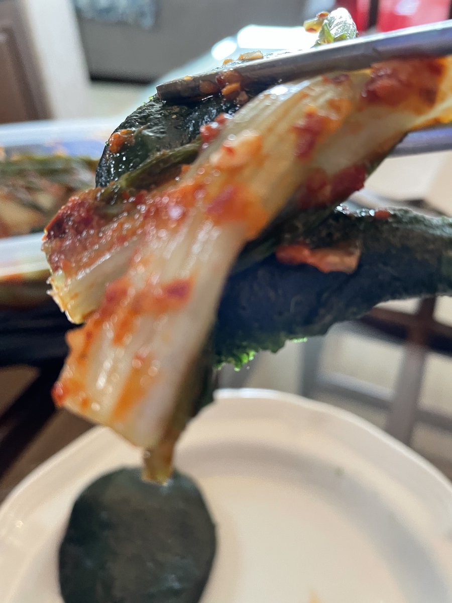 AuthorDRScanno's tweet photo. Homemade kimchi and suk rice cakes with some ginger tea!
#SouthKorea #Kculture #Kfood #Klife https://t.co/Sw9HurprZQ