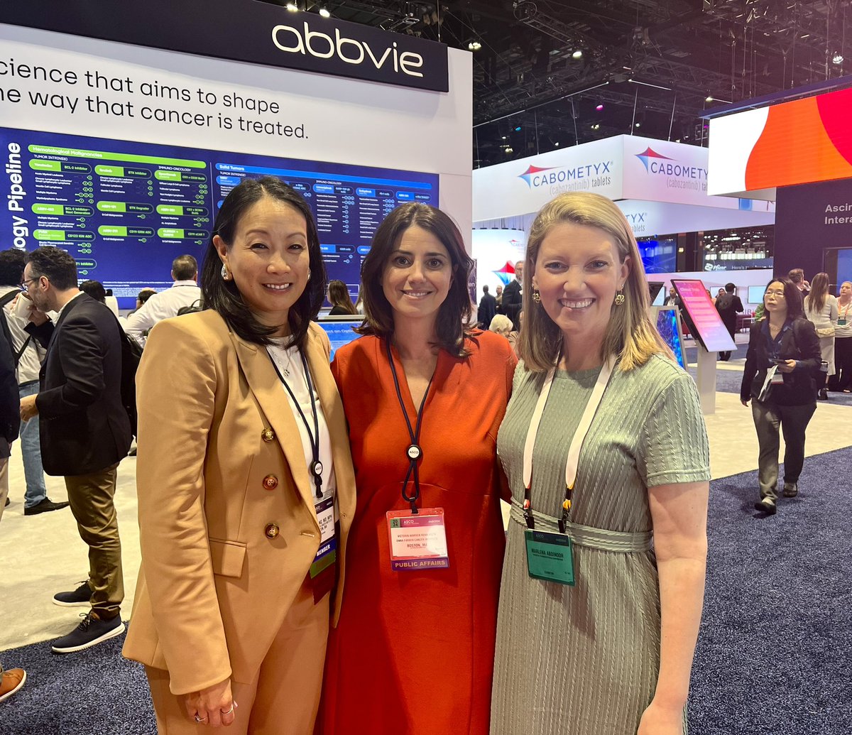 MarlenaTV's tweet image. Catching up with @DanaFarber friends @vwarrenmedia &amp;amp; @KimmieNgMD @ #ASCO24 🩷