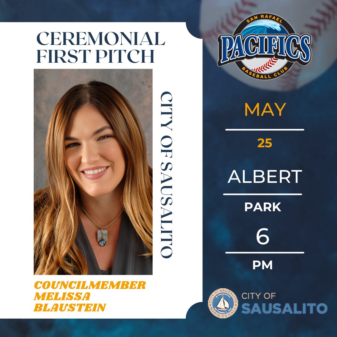 SRPacifics's tweet image. We would like to send a special thank you to Mayor Colin, Mayor Milberg, and Councilmember Blaustein for kicking off our opening weekend last week. We appreciate everything you do for the community. #SanRafaelPacifics #PacAttack #MarinCounty 🌊⚾️