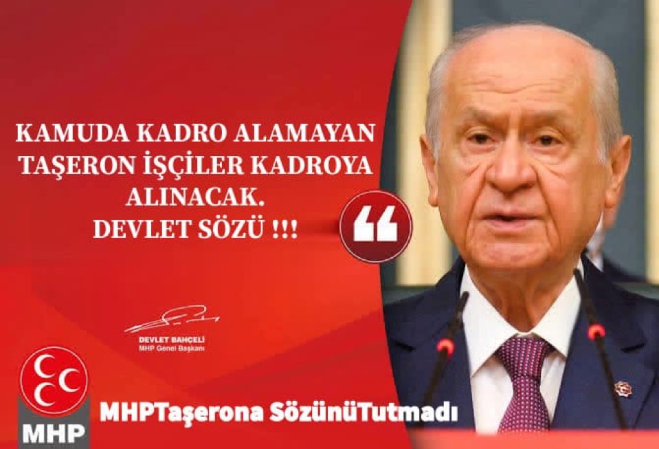 TaşeronunÇözümü Kadro

Anayasamız eşitlik ilkesi üzerine kurulmuştur.

EŞİT İŞE
EŞİT ÜCRET
EŞİT SOSYAL HAKLAR ANAYASAL HAKTIR! 

Tüm Taşeron İşçiler kadrosunu alana kadar mücadelemize devam edeceğiz <a href="/RTErdogan/">Recep Tayyip Erdoğan</a> <a href="/akbasogluemin/">Av. M.Emin AKBAŞOĞLU 🇹🇷</a> <a href="/isikhanvedat/">Prof. Dr. Vedat Işıkhan</a> <a href="/Akparti/">AK Parti</a> <a href="/dbdevletbahceli/">Devlet Bahçeli</a>