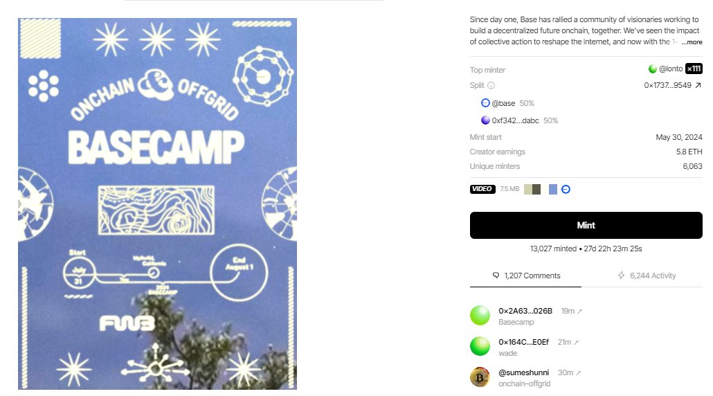 AirdropsBig's tweet photo. #Airdrop @ourZORA 🪂✨

Mint #NFT onchain–offgrid shilleado por @base 👇
🔗https://t.co/ybXCbZ4DXd

Celebre la construcción del futuro onchain:

Aniversario de #Base Mainnet en las impresionantes montañas de Idyllwild, CA https://t.co/MVtvl18e6l