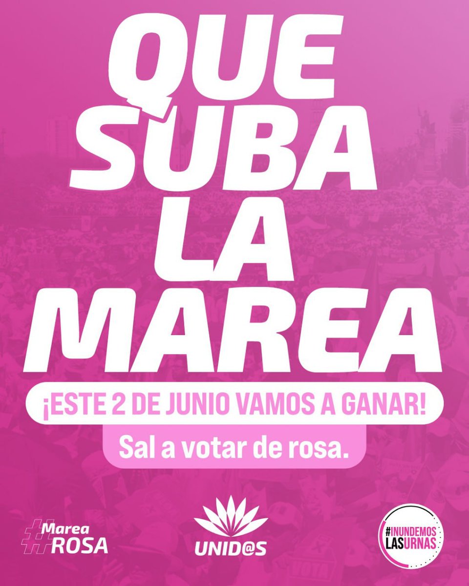 Mañana, no solo votes por ti, vota por los que no pueden hacerlo y por los que vendrán después de nosotros. #XochitlGálvezPresidenta24 #InundemosLasUrnas #YoSiVoyAVotar #VotoÚtilXMéxico