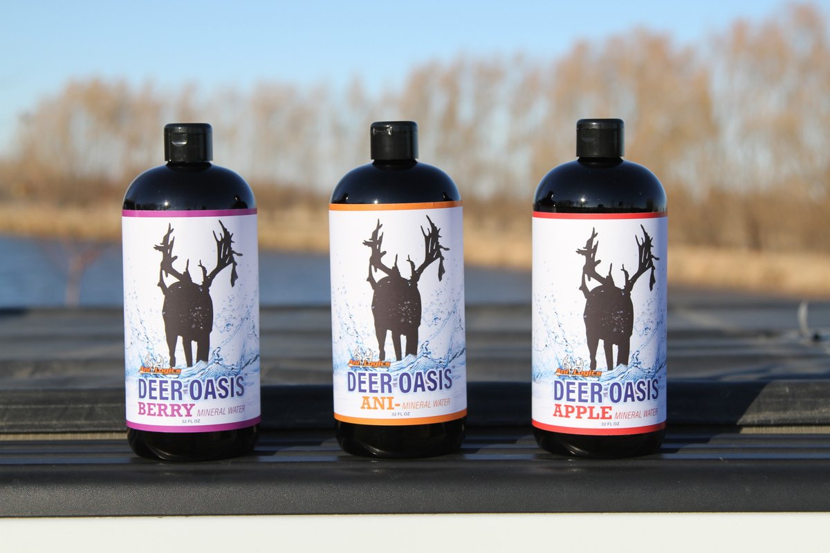 Any 6 pack of Deer Oasis Mineral Water is 20% of this month!! with code DEEROASIS20
Use the natural attracting power of water and chelated minerals to attract deer and give your deer herd critical bone-building minerals.