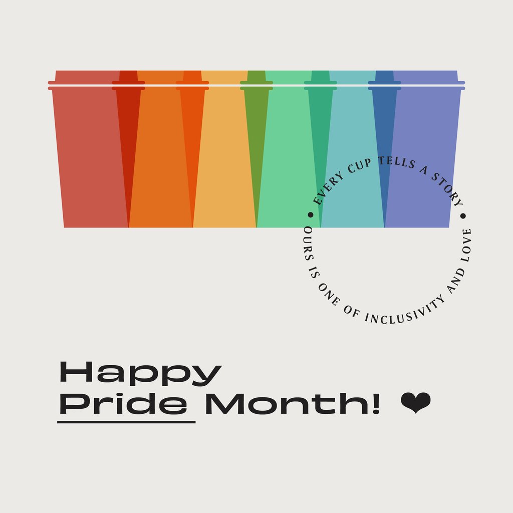 LittleCityATX's tweet photo. Every cup tells a story; ours is one of inclusivity and love. Happy Pride Month! https://t.co/eDtj26Ga9c