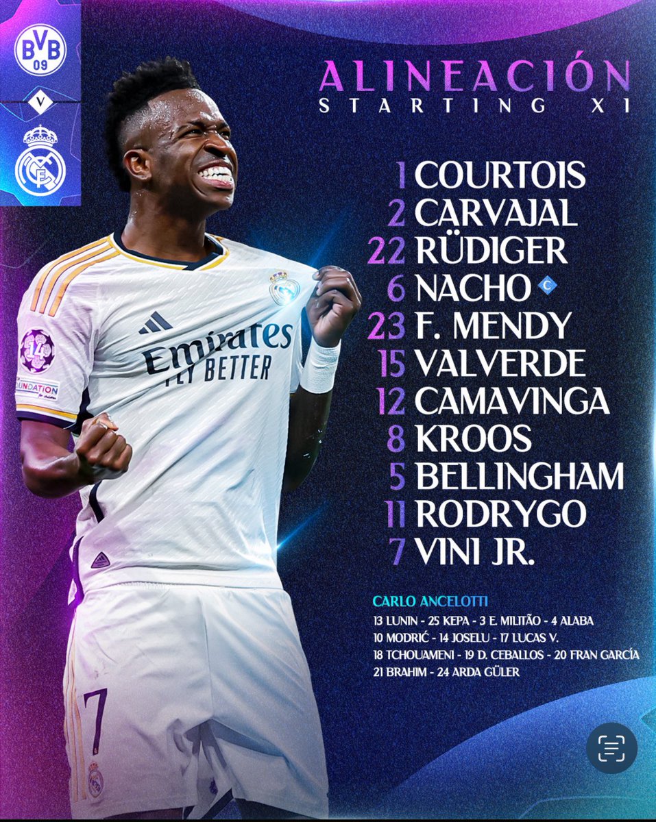 R_Alkhaledi's tweet image. الى نهائي #دوري_الأبطال 2023-2024

في ومبلي #Wembly #UCLfinal بين 

#ريال_مدريد و #بروسيادورتموند 

يبحث ريال مدريد عن البطوله الخامسه عشر كما يبحث بروسيا عند تتويجه الاول

#هلا_مدريد