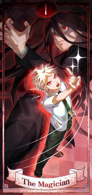 #弾丸論破タロット合作 【I】 魔術師 カムクラと覚醒日向で参加させていただきました!