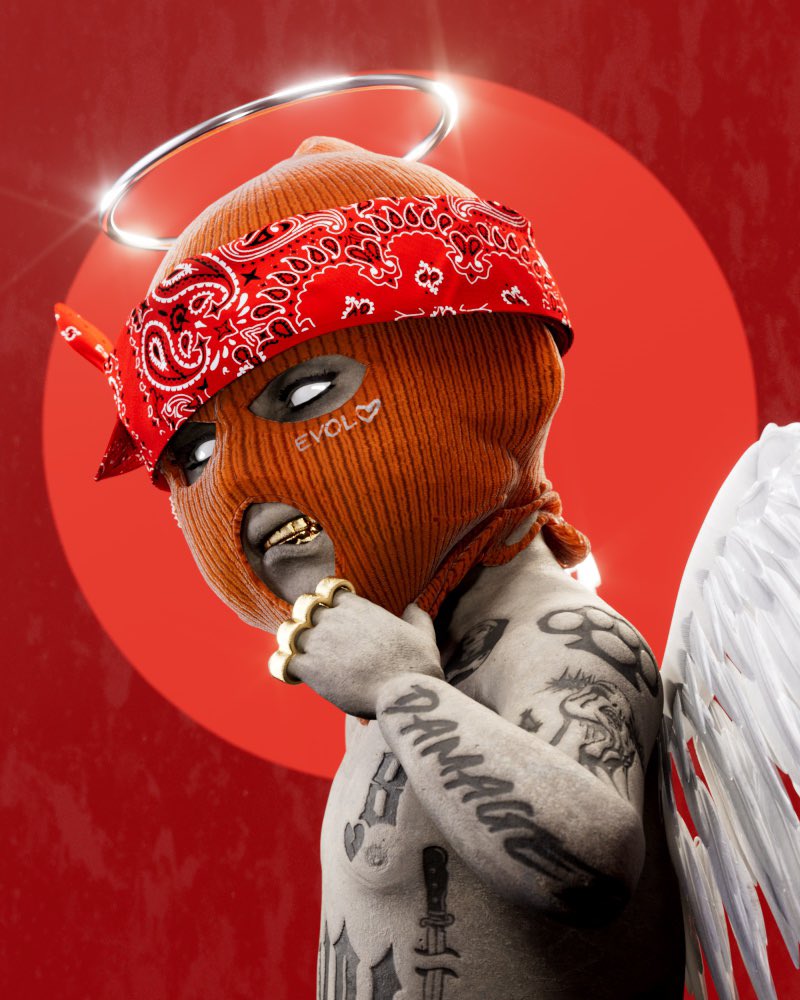 Studley303's tweet photo. @1Exoticness @_KidEight There is nothing better on Web3 

Show me a better artist ….. 

Fuckin bananas !!🐐🐐🧡🧡😈😈 https://t.co/JusoNJqwO1