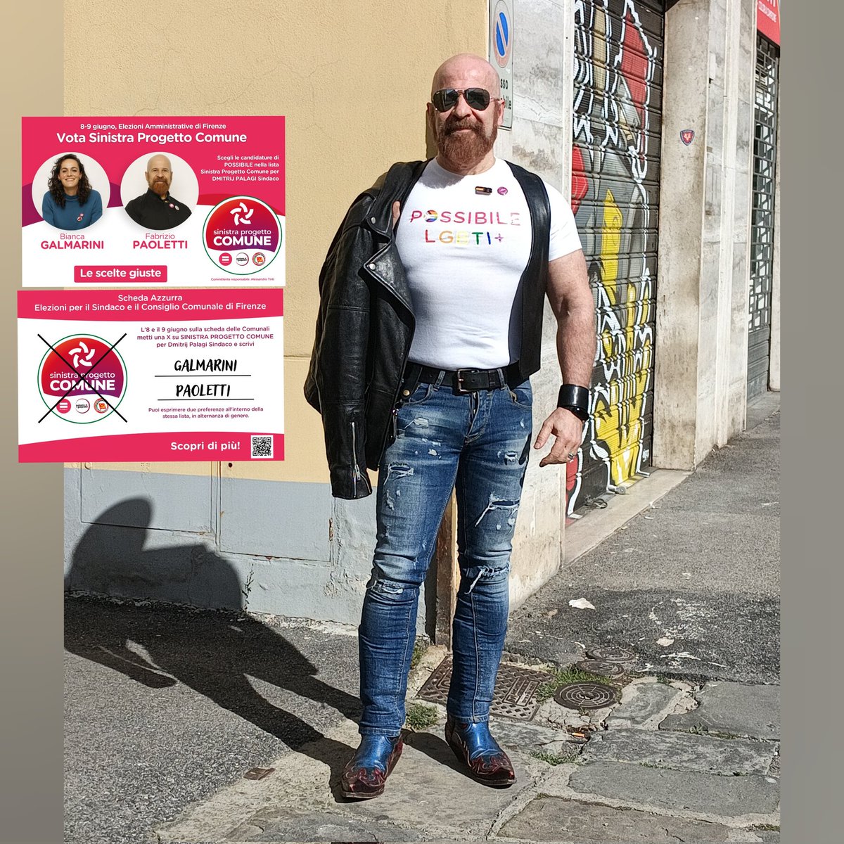 puroQuore's tweet photo. Candidato con stile !

@PossibileIt @PossibileLGBTI 
@FI_Possibile

#firenze2024 #lesceltegiuste #epassalapaura
#aFirenzeèPossibile #PoliticaComeAscolto #PotereComeServizio https://t.co/j75xanXejI