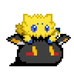 新種の仲間とか思われてそう#ドット絵 #バチュル #ポケモン 