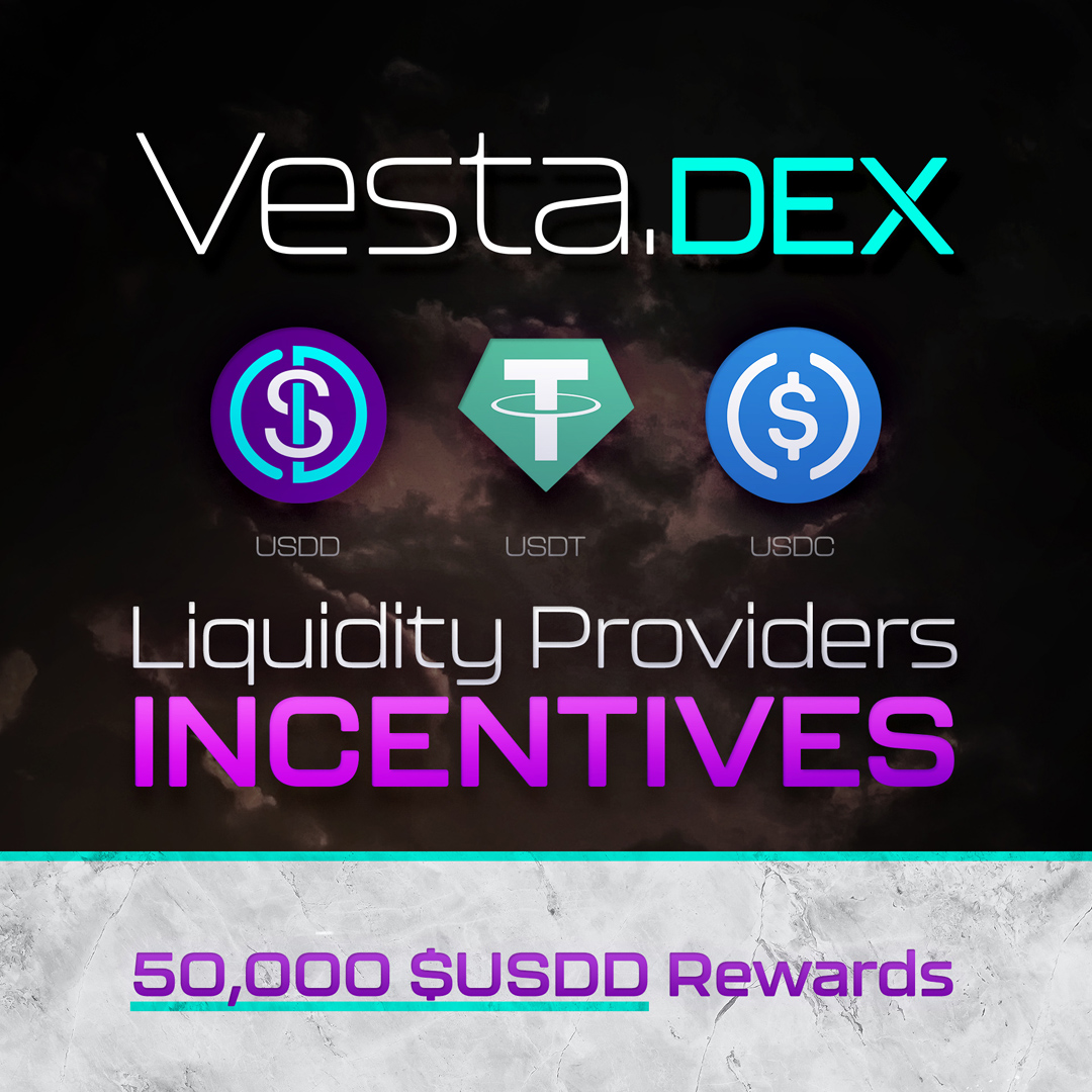 DemiourgosH's tweet photo. Dear @MultiversX  Community,

📷 Stable Coin Incentives Program:

We have a substantial reward program for early investors in our Triple Stable Swap of $USDC/ $USDT/ $USDD to those who contribute to our liquidity pools with either $USDC or $USDT.

📷 Special Bonus Structure:

For every 5,000 $USDC/ $USDT deposited, receive increasing bonuses in $USDD:

- 1st 5,000 USDC or USDT: Receive an upfront bonus of 500 USDD.
- 2nd 5,000 USDC/USDT: Receive an additional 1,500 USDD.
-Third batch of 5,000 USDC: Receive another 2,500 USDD.
-Fourth batch of 5,000 USDC: Receive an extra 3,500 USDD.
-Fifth batch of 5,000 USDC: Receive a final 4,500 USDD.

That’s a total incentive of 12,500 $USDD for a 25,000 $USDC or $USDT deposit!

How to Participate:

- Visit our Platform: Head over to https://t.co/OyuR6goEHr
- Navigate to Liquidity Pools: Find the "Liquidity Pools" section.
- Deposit USDC or USDT:
- Receive Rewards: Earn your USDD bonuses as outlined above on your ERD adress in real time from @PulsarMoneyApp 

Important Dates:

Start Date: 1st of June 2024
End Date: 14th of June 2024

Terms & Conditions:

- Drip Distribution: All USDD bonuses will be distributed through Pulsar Money over 3 months.
- Liquidity Removal: Removing your added USDC liquidity will result in the cancellation of the USDD drip bonus.
- Offer Cap: This offer is limited to a total of 100,000 USDC combined from all liquidity providers, with a maximum of 50,000 USDD in bonuses available. First come, first served.

Monetizing Earned USDD:

- Gold Speculation with $GSC: Convert your $USDD to $GSC and speculate on gold prices using Oracles from @UmbNetwork , allowing you to potentially profit from market movements.

- Sell $USDD for Other Tokens: Trade your $USDD for $OURO or other tokens available on @MultiversX , giving you the flexibility to diversify your holdings or take advantage of other investment opportunities.

- Add $USDD as Liquidity: Increase your share from the 3% swap fee rewards by adding your $USDD to the stable pool. These rewards are distributed daily at 6 PM UTC through VestaDex Vaults by staking the stablecoin LP.

Why Participate?

- Maximize Earnings: Up to 50% stablecoin bonus to early investors. 
- Support the Community: Your participation helps enhance the liquidity and stability of our platform, benefiting all users.
- Exclusive Rewards: Enjoy daily substantial bonuses from the 3% swap fee & much more, making your contributions even more rewarding.

Together, we can achieve greater heights in decentralized finance!

Best regards,
Demiourgos Team