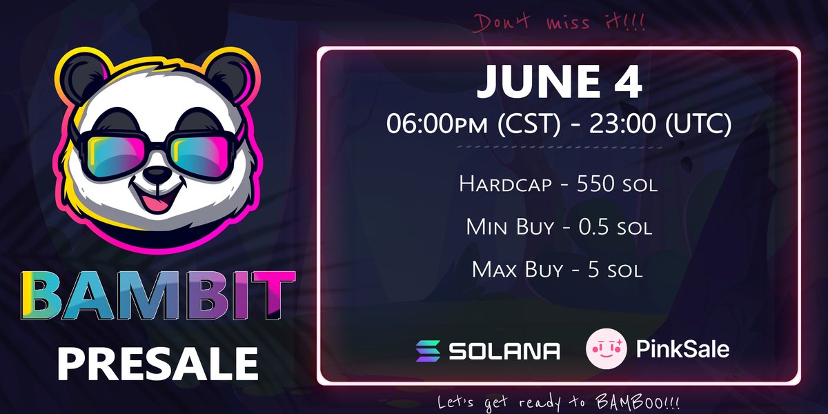 Bambit - Solana meme coin tweet media